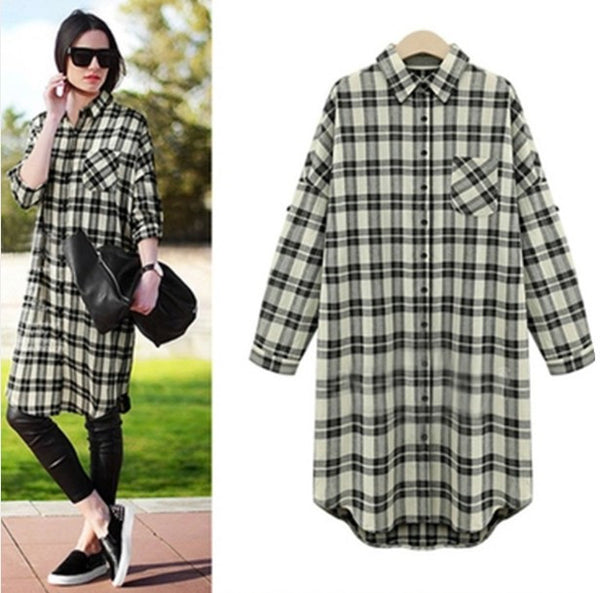 Casual Plaid Long Sleeve