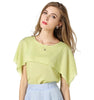 Flounced Loose Sleeveless Chiffon Shirt