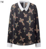 Turn-down Collar Long-sleeved