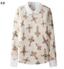 Turn-down Collar Long-sleeved